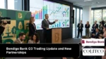 Bendigo Bank Q3 Trading Update and New Partnerships