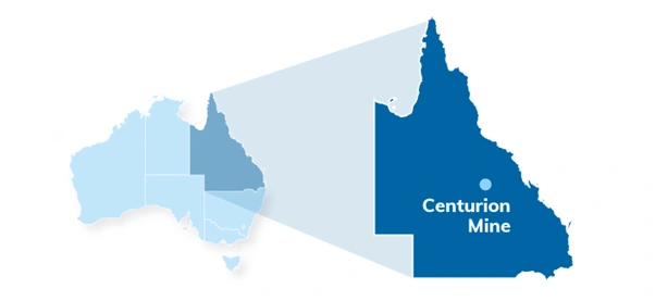 centurion mine location in queensland