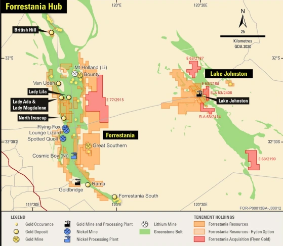 forrestania hub location