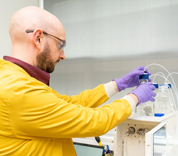 laboratory research combining antibody and radiopharmaceutical technologies