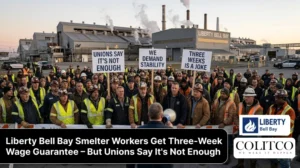 Liberty Bell Bay Smelter Workers Get Three-Week Wage Guarantee – But Unions Say It’s Not Enough