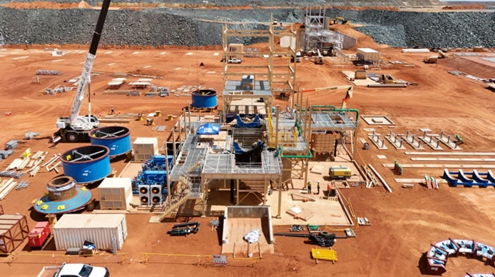 mill and crusher areas with mill sections being placed at the karlawinda expansion project