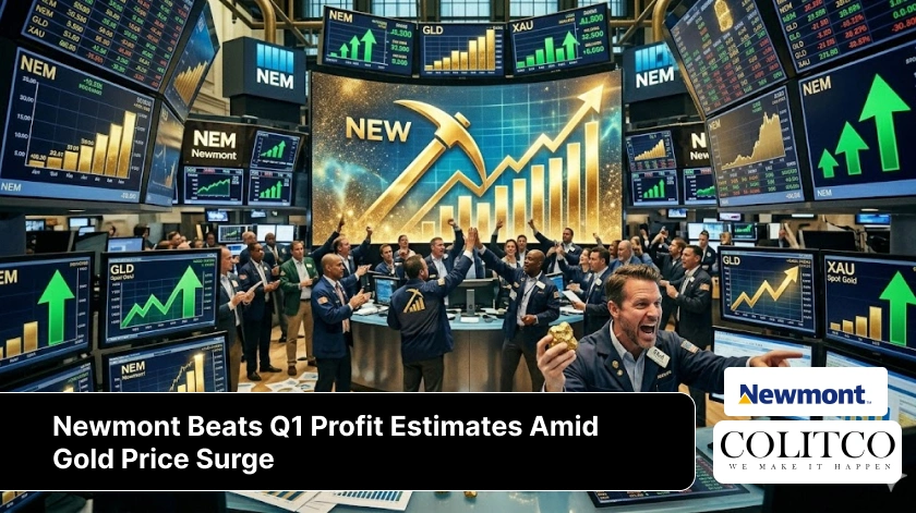 newmont q1 profit beats estimates gold price surge