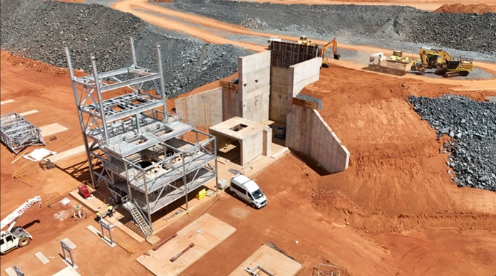 primary secondary and tertiary crusher building and rom 2 tie in at the karlawinda gold project