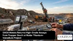 saga metals returns high grade assays from trapper south at radar titanium vanadium project