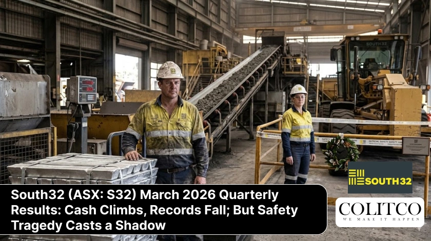 south32 march 2026 quarterly results cash increase records safety incident