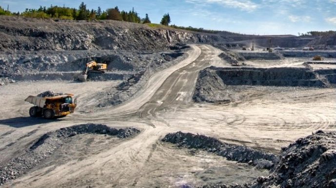 touquoy gold mine operations in nova scotia canada during active mining phase