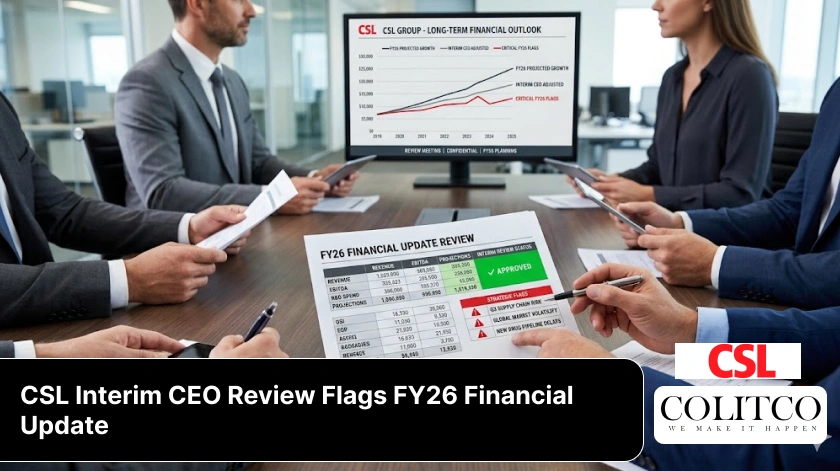 CSL interim CEO review highlights key FY26 financial update details, business performance, and operational outlook.