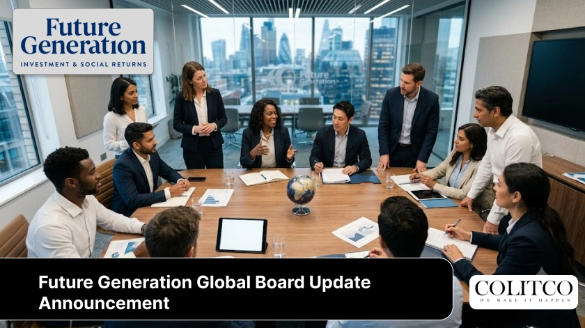 Future Generation Global board update announcement outlining leadership changes, governance updates, and company strategy developments.
