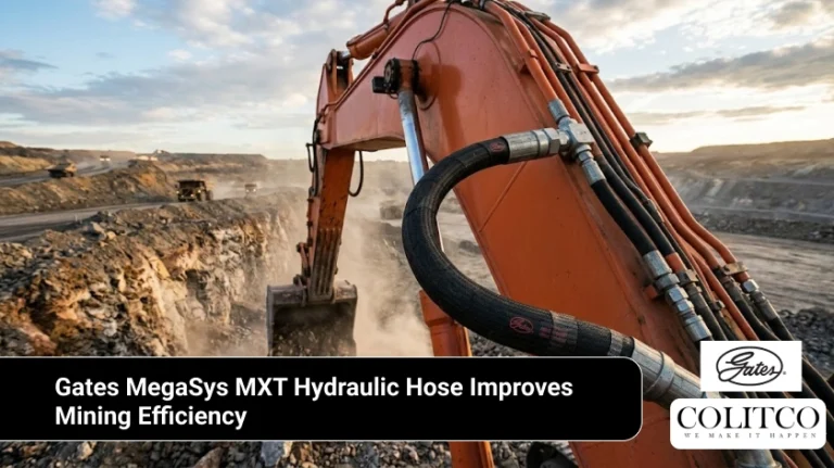 Gates MegaSys MXT hydraulic hose improves mining efficiency through lighter design and enhanced durability performance.