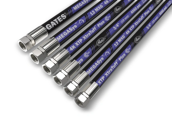 Gates MegaSys MXT hydraulic hose supports lighter, stronger, and more efficient mining equipment installations.