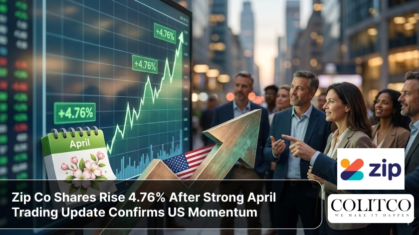 Zip Co shares rise 4.76% after a strong April trading update highlights continued momentum in the US market.