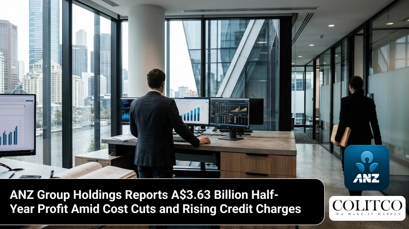 anz group holdings reports a 3.63 billion dollar half-year profit driven by cost reductions despite rising credit impairment charges