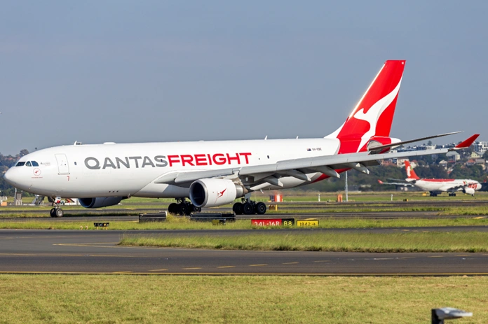 qantas freight aircraft highlighting the airline’s cargo and international operations during continued recovery in travel and freight demand