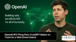 OpenAI’s reported IPO filing sparks investor interest, positioning the creator of ChatGPT for a potential Wall Street debut and future public market scrutiny.