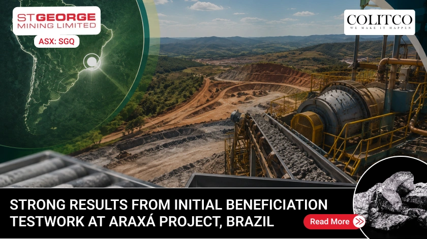 St George Mining Confirms High-Grade Niobium Concentrate and Rare Earth Stream in First Araxá Metallurgical Testwork
