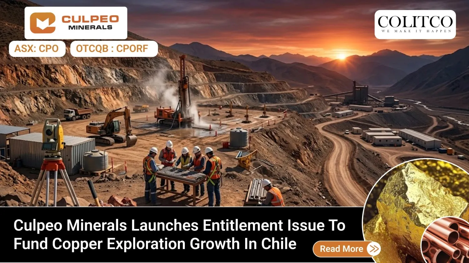 Culpeo Minerals Launches Entitlement Issue to Fund Copper Exploration Growth in Chile