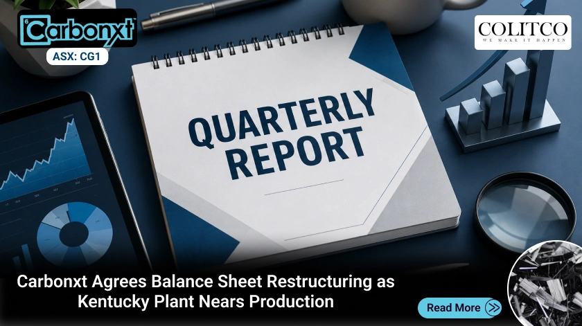 Carbonxt Agrees Balance Sheet Restructuring as Kentucky Plant Nears Production