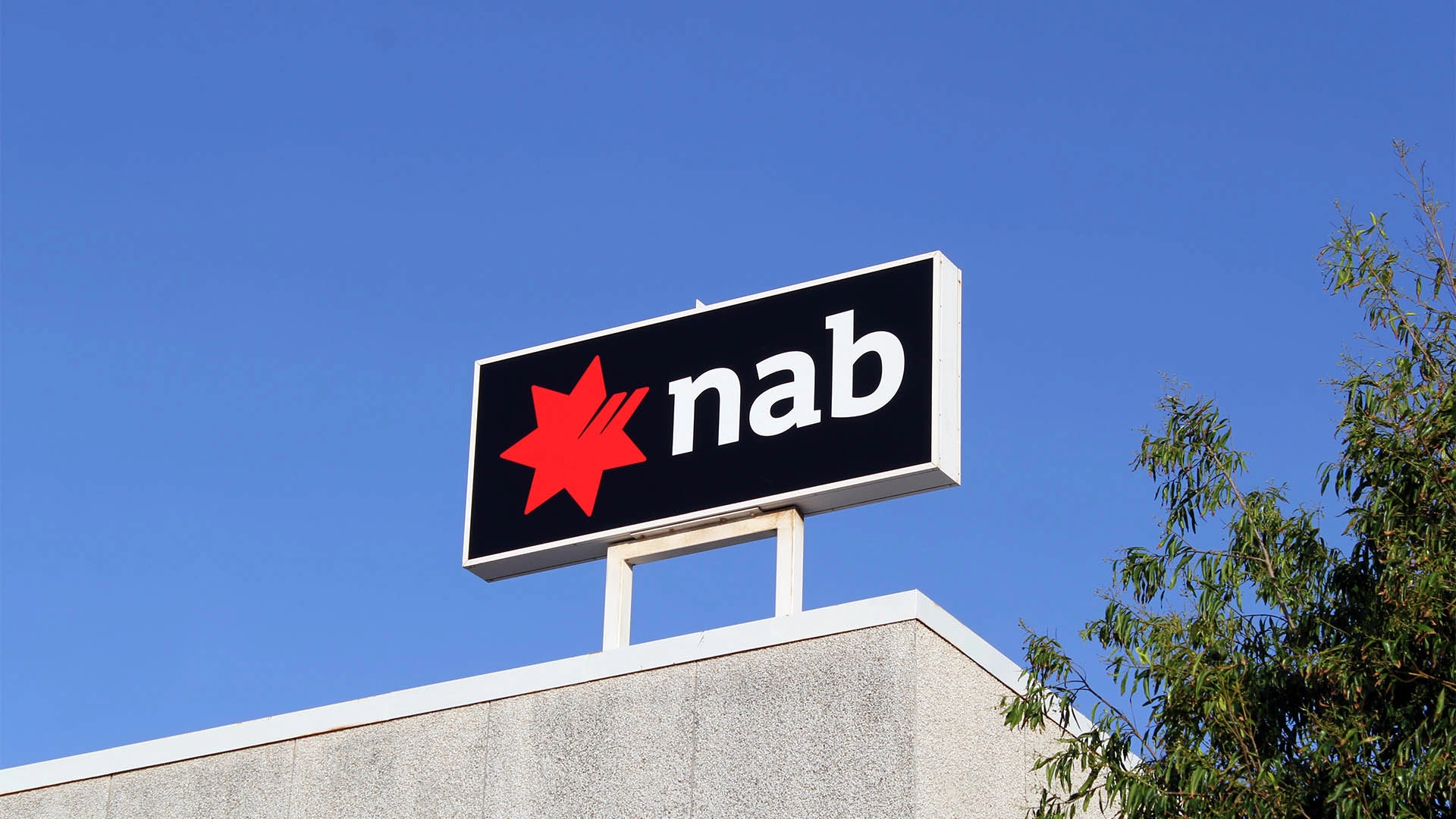 National Australia Bank branch sign