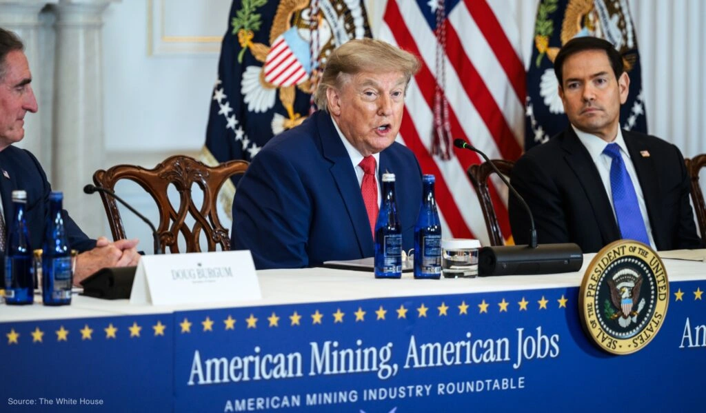 US President Donald Trump outlines new measures to support domestic mining and critical minerals projects