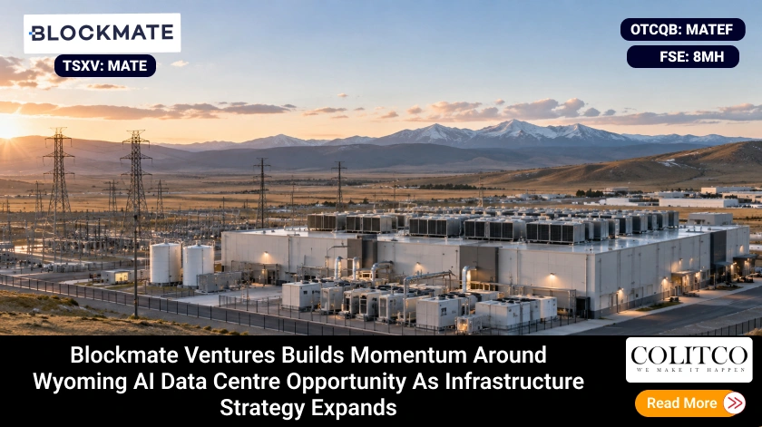 Blockmate Ventures Builds Momentum Around Wyoming AI Data Centre Opportunity as Infrastructure Strategy Expands